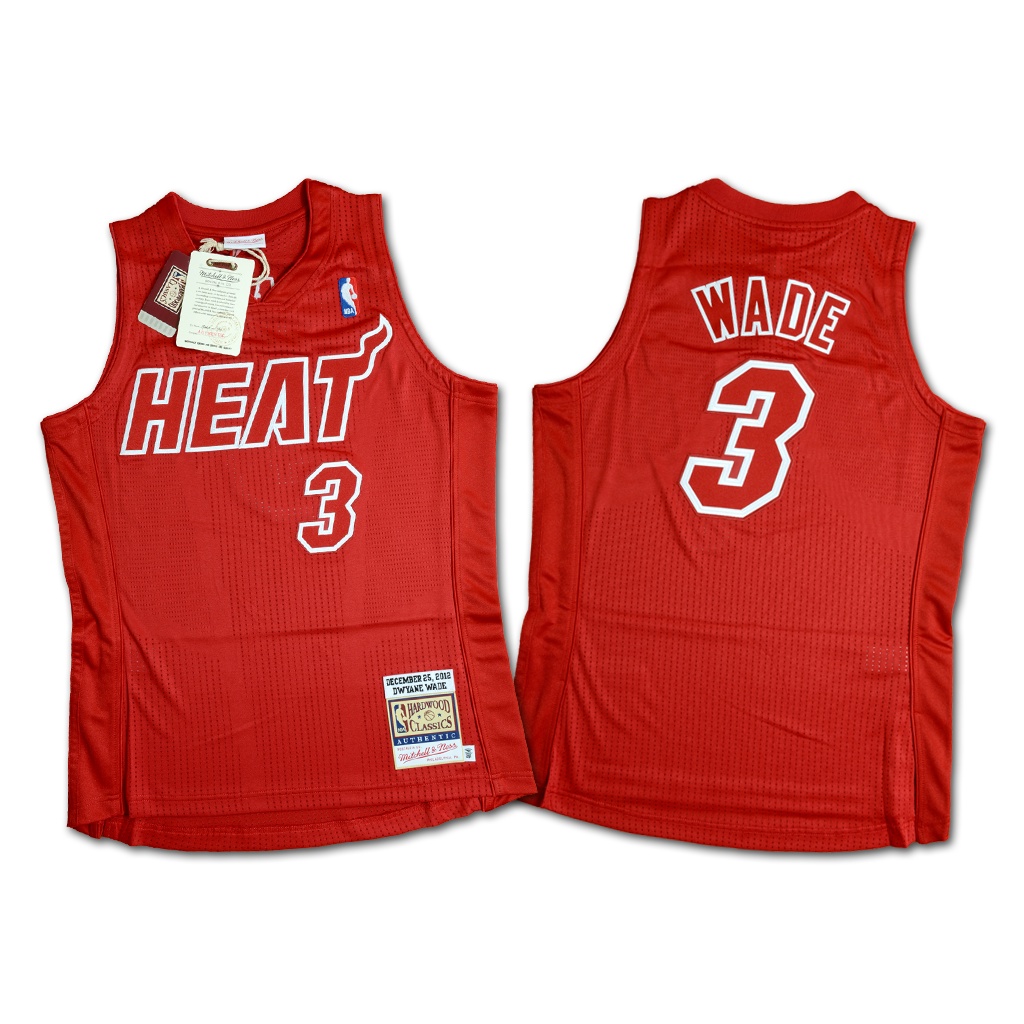 Mitchell &amp; Ness NBA 邁阿密熱火隊 Dwyane Wade 2012 聖誕節 復刻 球員版球衣