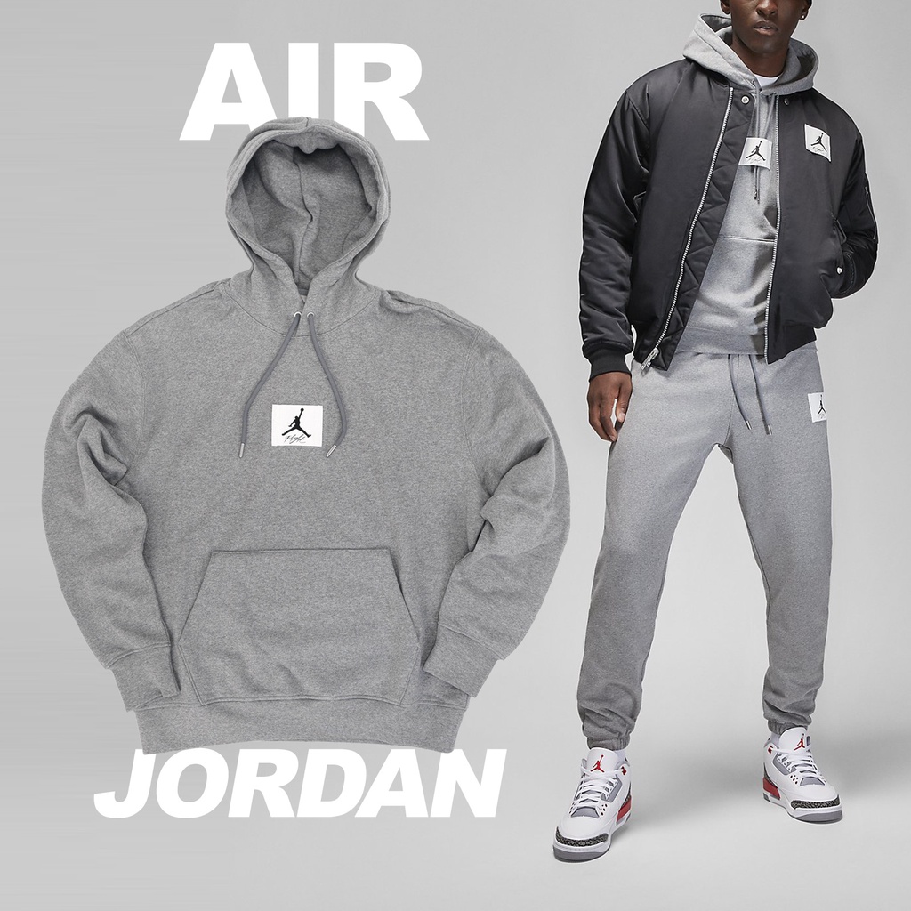 Nike 長袖 Jordan Essentials 男款 灰 連帽 帽T 重磅 喬丹 【ACS】 DQ7339-091