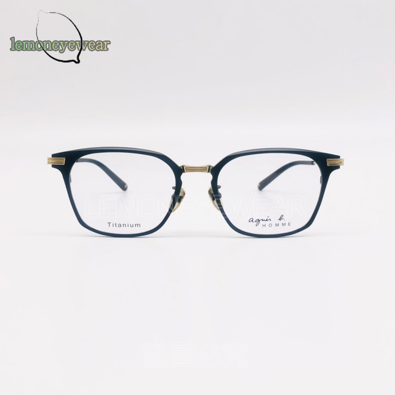 ✅💕 小b現貨 💕[檸檬眼鏡] agnes b. ABH75038 C02S光學眼鏡 法國經典品牌 鈦金屬鏡框 絕對正品