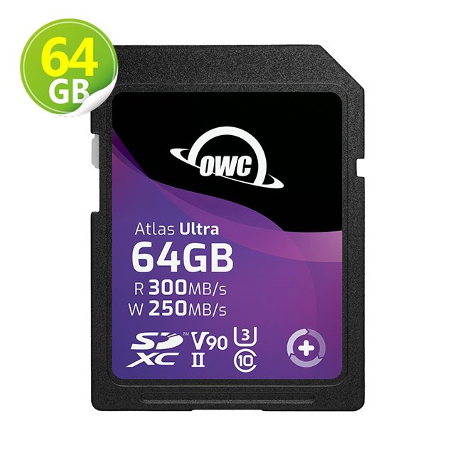OWC Atlas UltraSD 記憶卡 SDXC UHS-II V90-64G/128G/256G