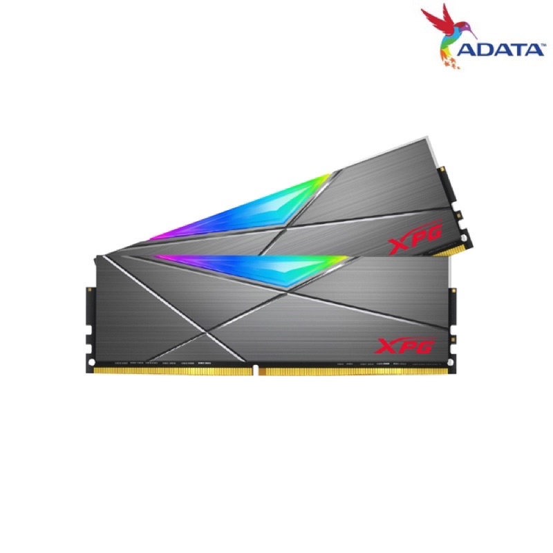 ADATA威剛XPG D50 DDR4 3600 32GB(16Gx2)RGB超頻桌上型記憶體