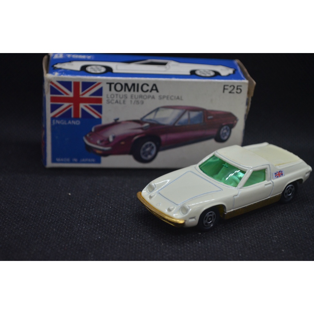 【T'Toyz】 Tomica F25 -1 Lotus Europa Special 白色 二手 附膠盒 日本製