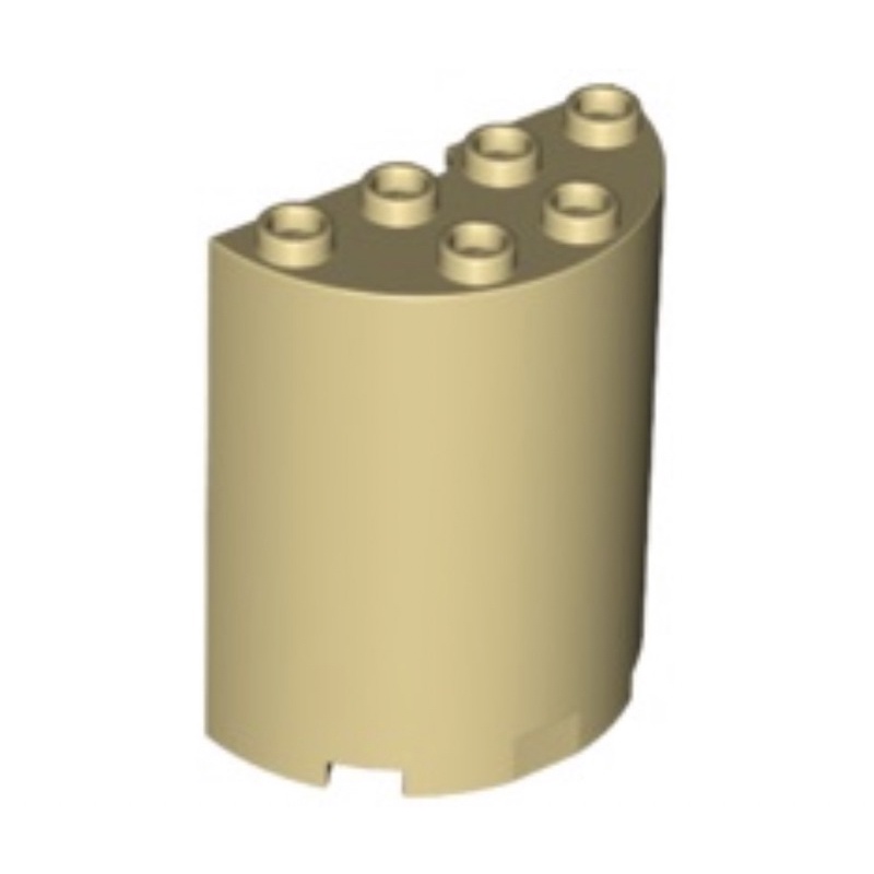 【TCT】 LEGO 樂高 6259 沙色 Cylinder Half 2x4x4 半圓弧