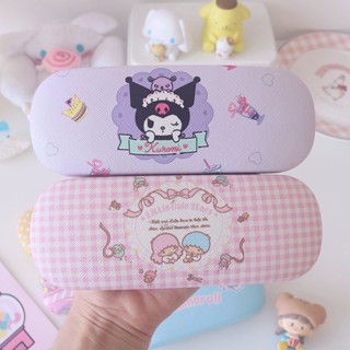 ✑【👀限時特惠】 日系可愛大耳狗美樂蒂PU皮革卡通近視眼鏡盒 學生便攜少女心收納盒 庫洛米眼鏡盒 眼鏡收納