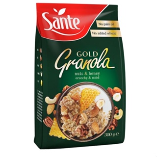 波蘭 SANTE珊德 金牌脆粒果麥-蜂蜜堅果 300g/包