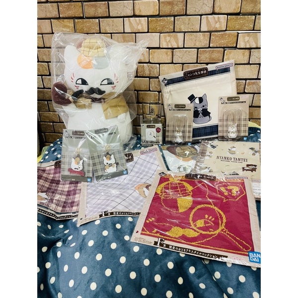 ［全新未拆］夏目友人帳 貓咪老師偵探 貓咪老師 日本帶回 一番賞 信紙 拼圖 資料夾 吊飾 毛巾 禮物