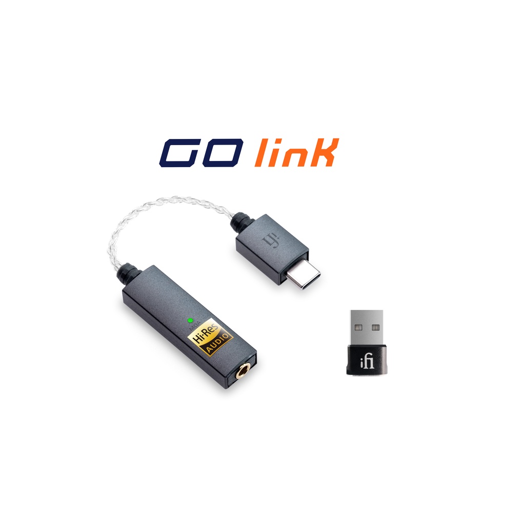 ｛音悅音響｝iFi Audio GO link 隨身DAC / 耳機擴大機 USB Typc-C 小尾巴 轉接線