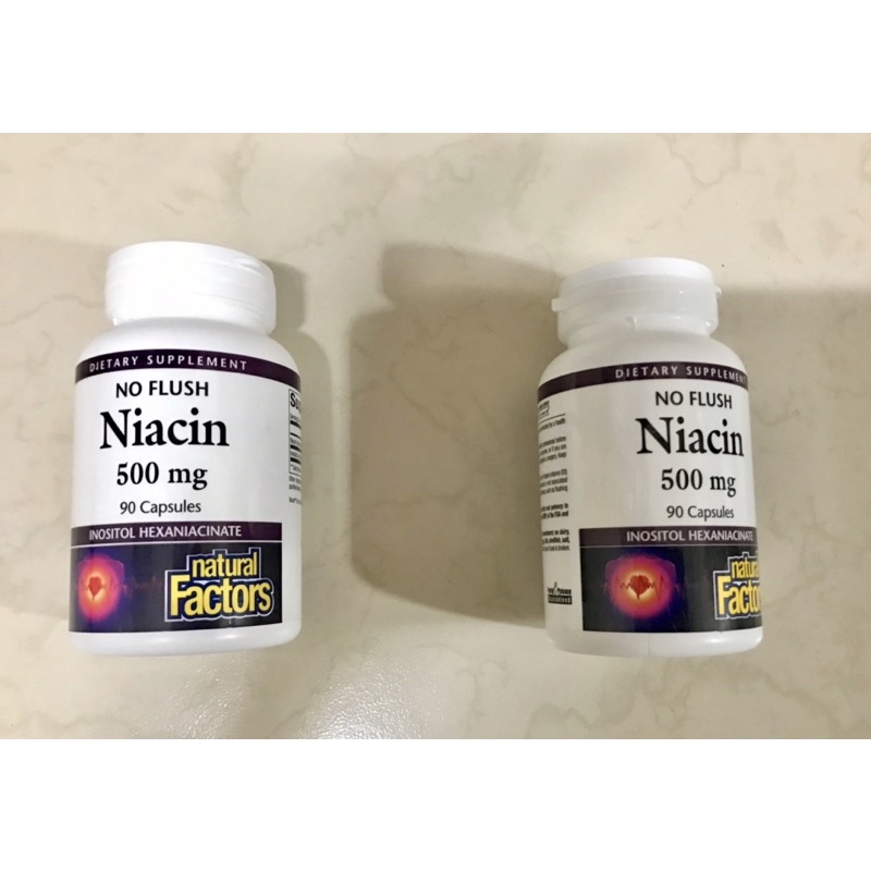 Natural Factors, 無潮紅菸鹼酸膠囊，500毫克，90粒（六煙酸肌醇酯、煙酸、維生素B3、Niacin）