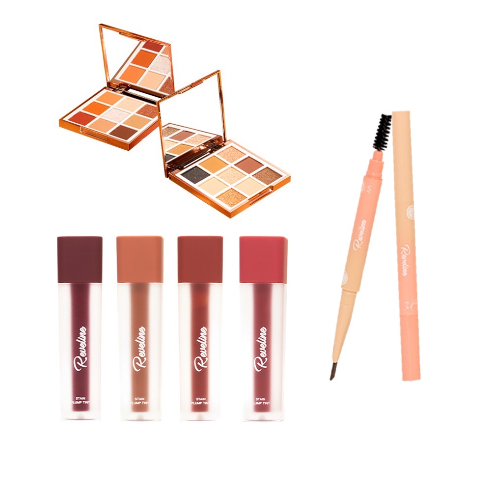 Reveline Eyeshadow Pallete Eyebrow  Stain Plump Tint