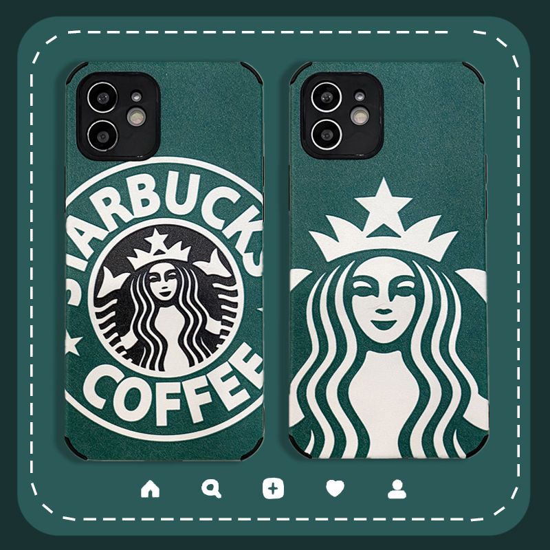 STARBUCKS 星巴克手機殼適用於 iphone 12/14Promax 矽膠手機殼 Xsmax/Xr11/8P 互