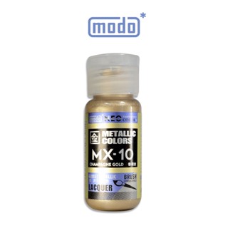 【modo摩多製造所】NEO瓶 全新二代金屬色 MX-10 MX10 香檳金/30ML/模型漆｜官方賣場