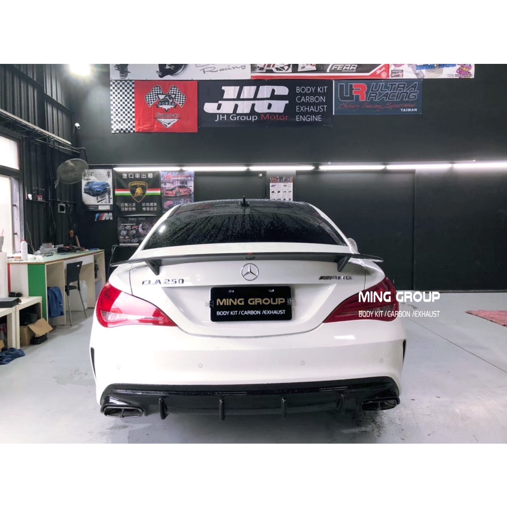 【MING GROUP國際】BENZ W117 CLA RT款 碳纖維尾翼