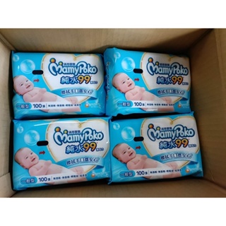 滿意寶寶 純水99嬰兒溼巾補充包一般型100抽*4包