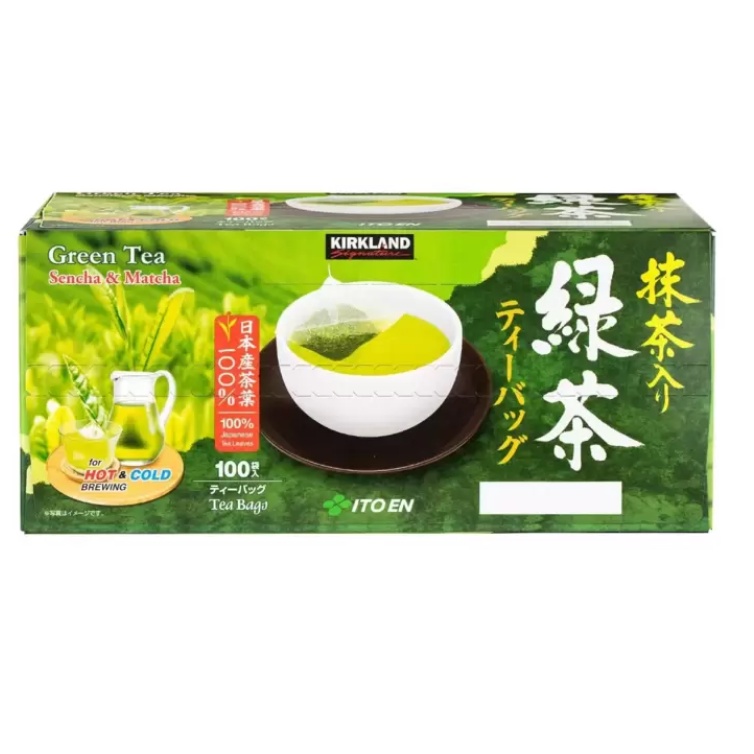 (人氣商品)costco好市多代購K09-Kirkland Signature 科克蘭 日本綠茶包 1.5公克 X 10