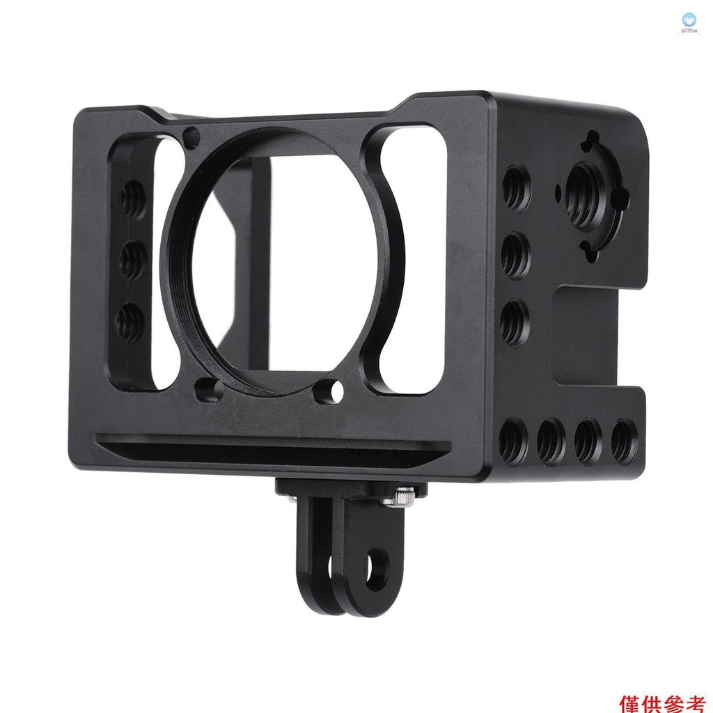 鋁合金相機 Vlog 籠保護相機籠帶 1/4 3/8 英寸螺絲孔兼容 RX0 II 數碼相機麥克風三腳架補光