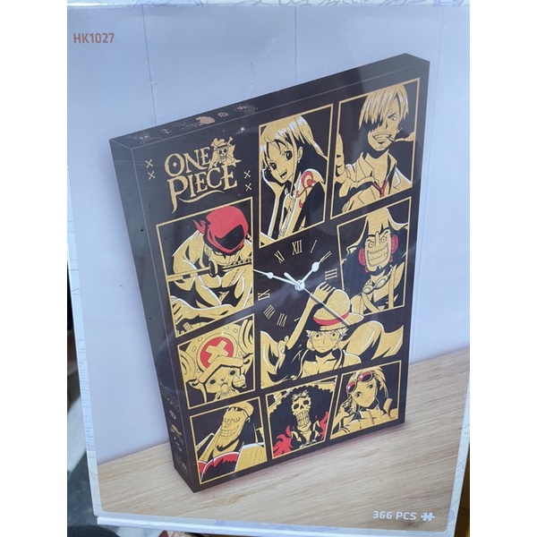 【全新現貨】交換禮物 無框拼圖時鐘 366片 海賊王 航海王 ONE PIECE 魯夫 喬巴 塑膠拼圖 立體拼圖 藏寶圖