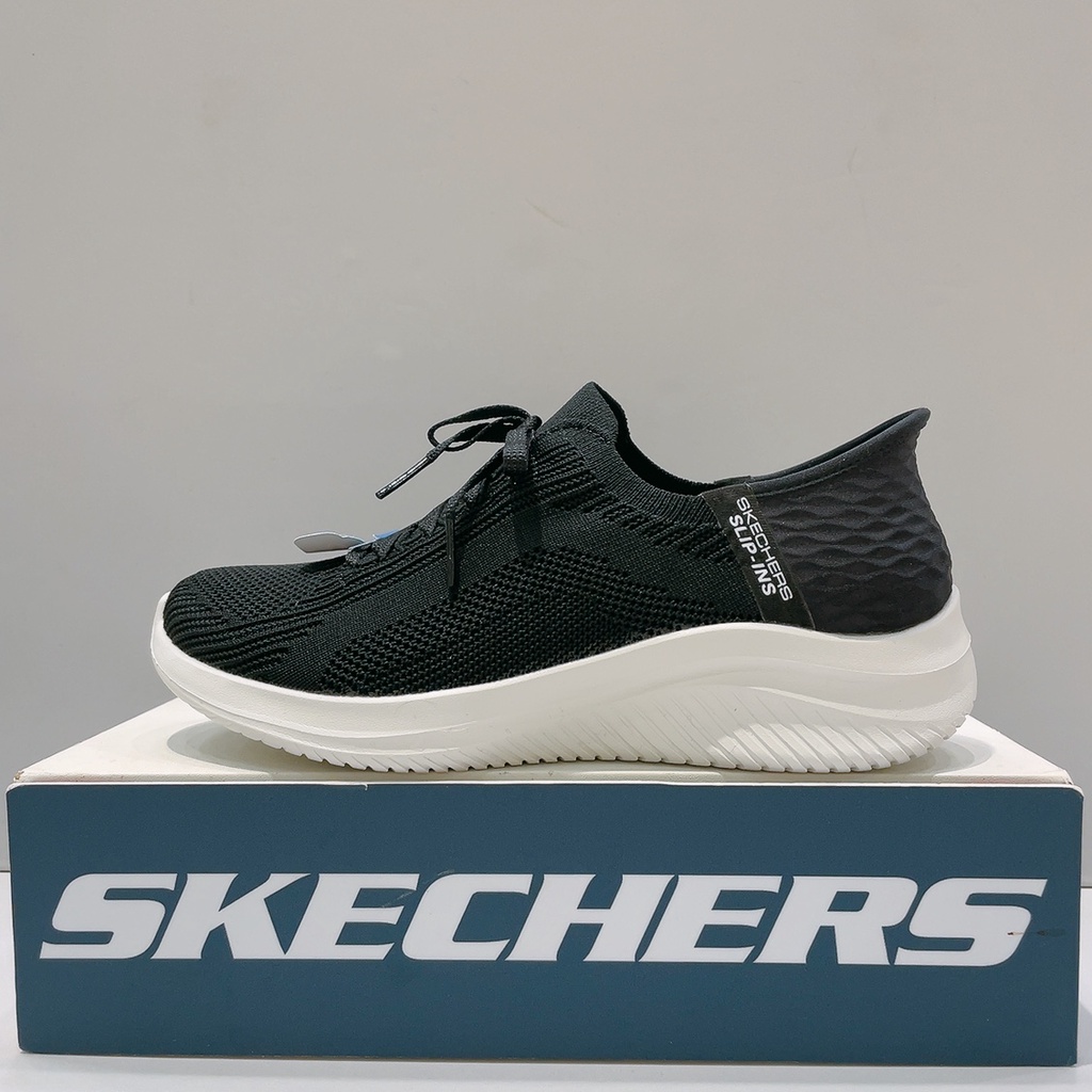 SKECHERS ULTRA FLEX 3.0 女生 黑色 襪套式 寬楦 透氣 運動 慢跑鞋 149710WBLK