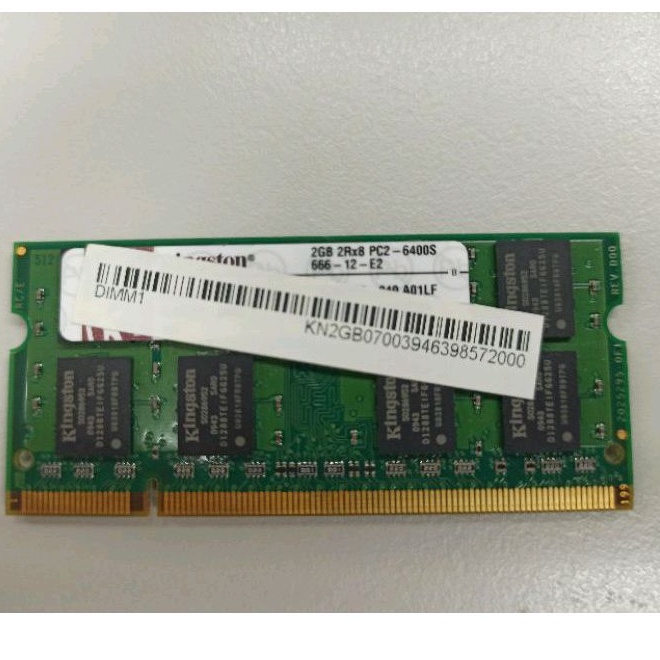 DDR2 2G 金士頓 筆電記憶體