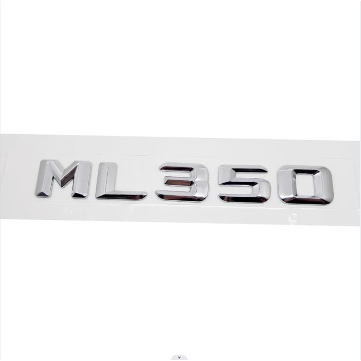 梅賽德斯奔馳字母 ML350 汽車後備箱標誌徽章貼花金屬汽車後貼紙