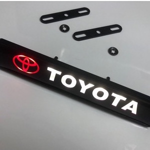 Mini's【汽配】豐田Toyota 汽車改裝LED中網燈卡羅拉 雷淩 凱美瑞 水箱罩小燈 前柵欄 發光車標 惡魔眼發光