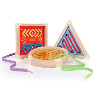 美國 GuideCraft 幾何編織遊戲 3Y+ 幼兒園教具 教具 兒童玩具 學習教具