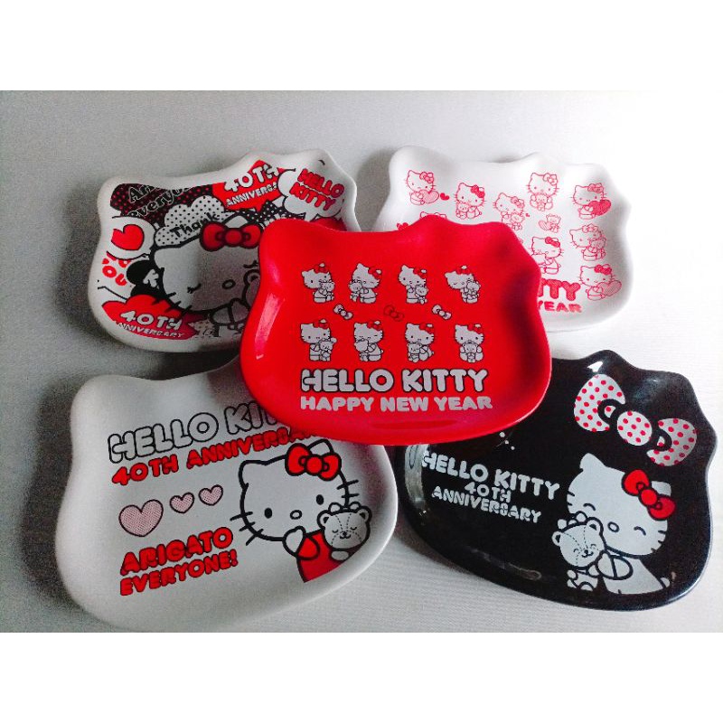 Hello Kitty 陶瓷餐盤5入合售