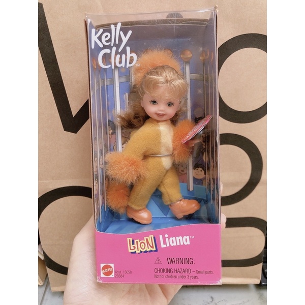 小凱莉玩偶 kelly doll 芭比娃娃 barbie doll 收藏芭比 美國老玩具 小獅子造型 美泰兒芭比娃娃