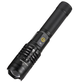 Alonefire H31 XHP50 LED 手電筒 USB 充電可變焦手電筒燈用於防水野營釣魚