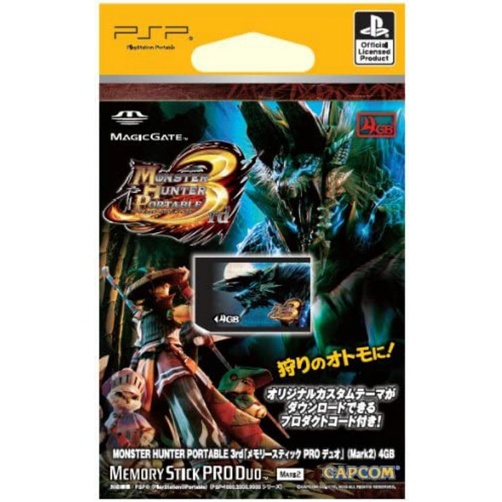 DSC☆全新 現貨 日版 魔物獵人 攜帶版 3rd 記憶卡 4GB PSP 內附下載序號已過期 MH 卡普空