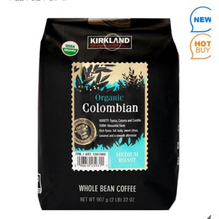 【好市多 代購】科克蘭 有機哥倫比亞咖啡豆 907公克| Costco