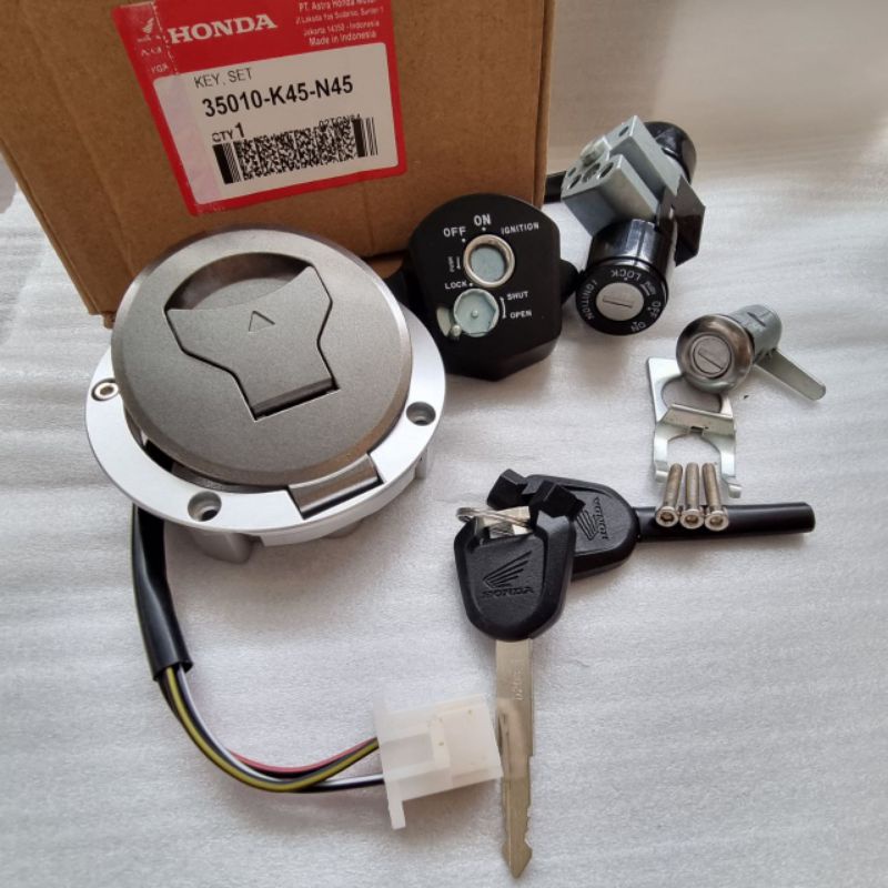 HONDA 點火鑰匙總成套裝 K45 全新 CBR 150R 全新 CBR 150 原裝全新本田