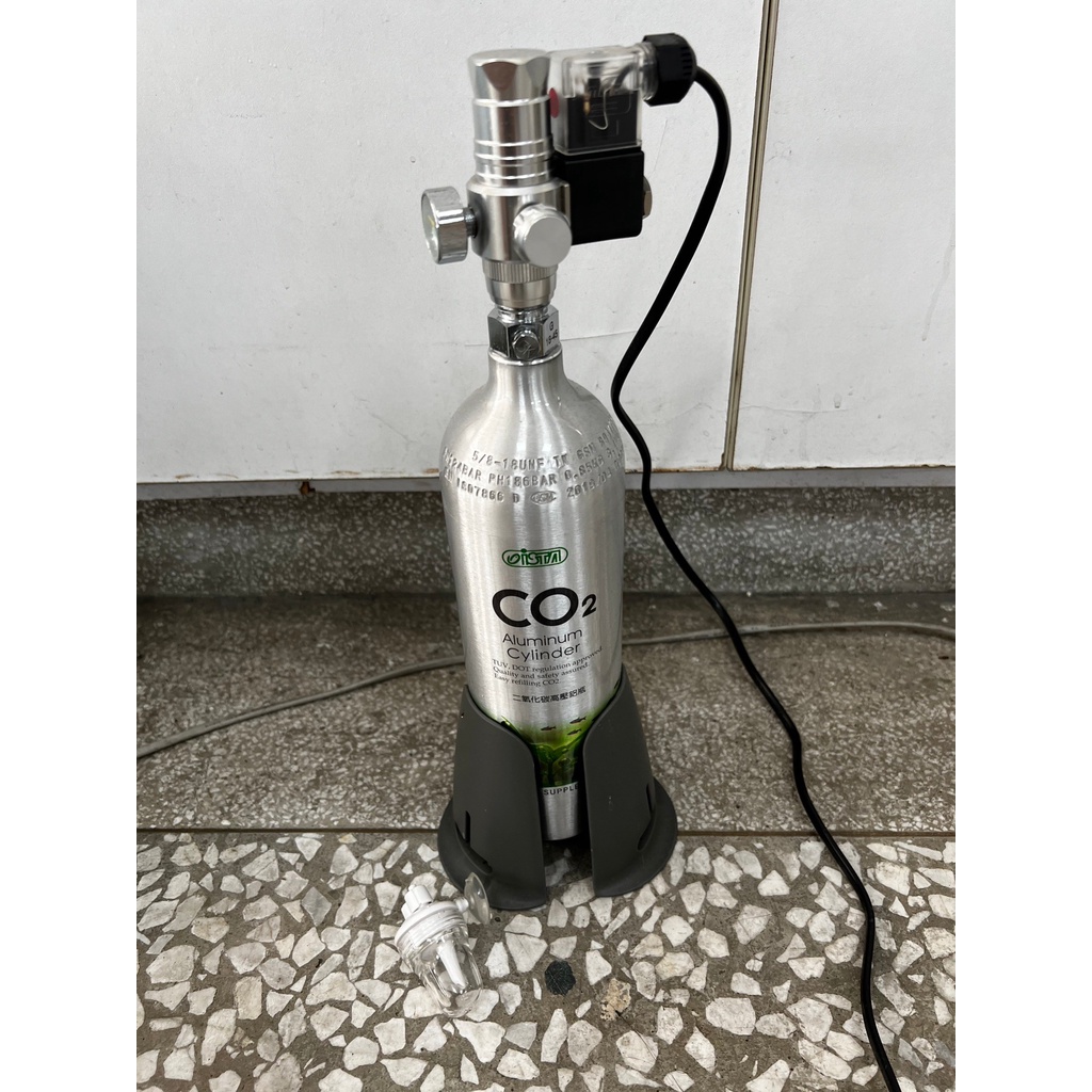 (二手) ISTA 1L CO2 鋁瓶 + 電磁閥 + 單向閥