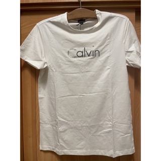 全新 白上T恤 字母 xL CK calvin klein