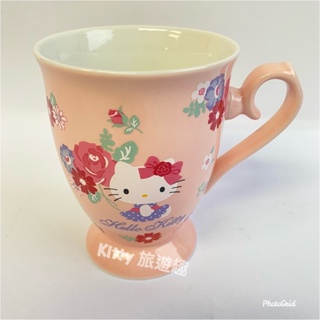 [Kitty 旅遊趣] Hello Kitty 馬克杯 凱蒂貓 玫瑰花 咖啡杯 水杯 飲料杯 杯子 茶杯 陶瓷杯