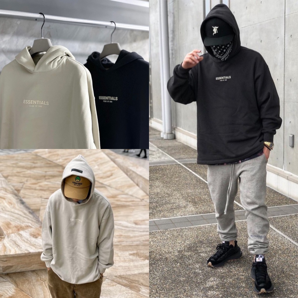 [NiL] FOG Essentials 植絨小字LOGO 寬版帽T Relaxed Hoodie