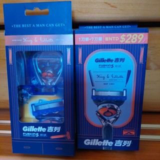 全新 Gillette 吉列 PROGLIDE 無感刮鬍 內附刀架×1 刮鬍刀×5 組合包 男友 父親 禮物