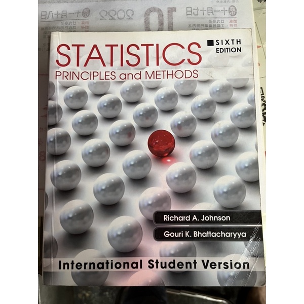 統計學Statistics原文書（大學用書/二手書/7成新）