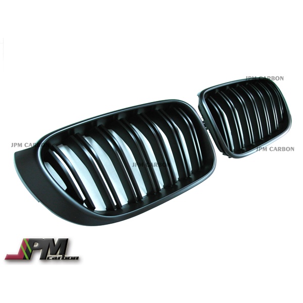 JPM carbon 全新 BMW F25 F26 X3 X4 後期 雙槓霧黑 Grille 水箱罩 大鼻頭 水箱護罩