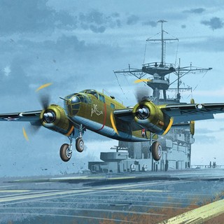 學院愛好塑膠模型套件 1/48 比例 USAAF B-25B(中途之戰 80 週年)