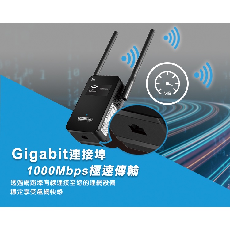 TOTOLINK EX1800L AX1800 WiFi 6 無線訊號延伸器 #相容各大品牌Wi-Fi6分享器