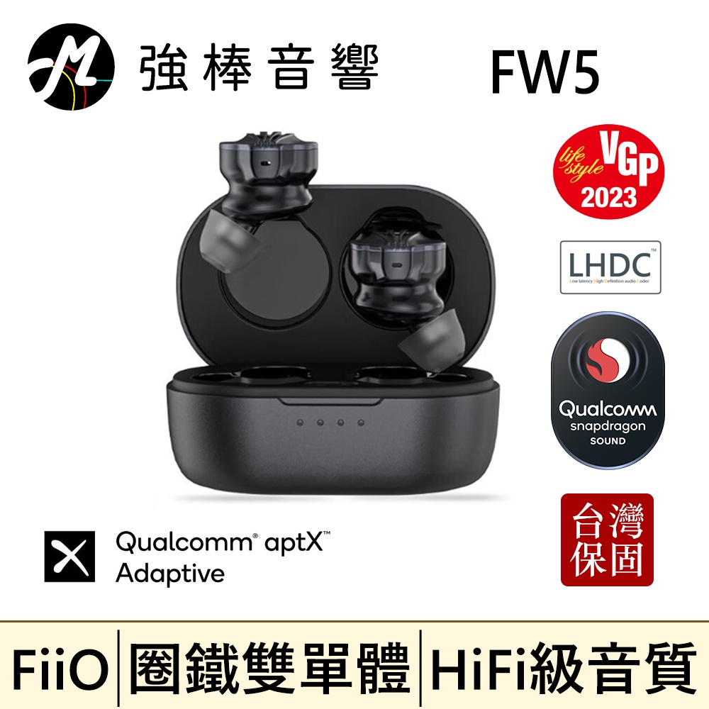 🔥現貨🔥 FiiO FW5 真無線藍牙耳機 HiFi 藍牙5.2 通話 雙動鐵單體 台灣公司貨