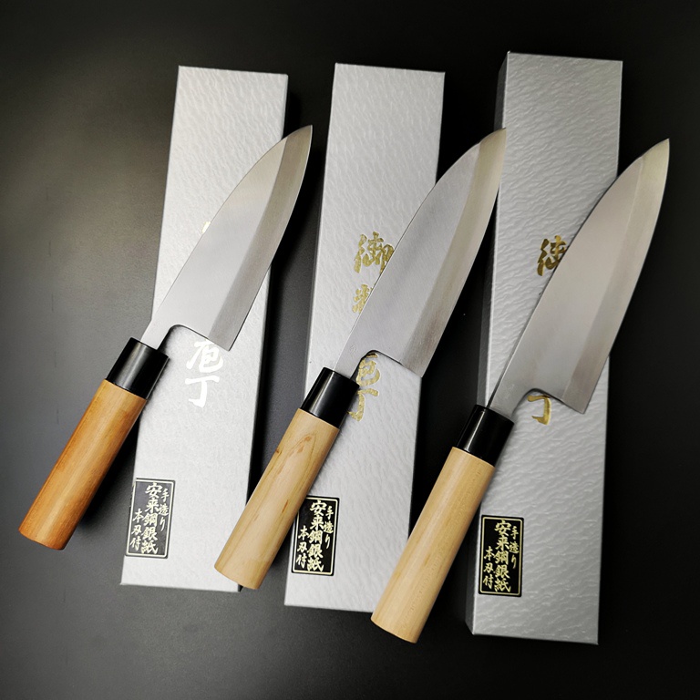 豪華ラッピング無料 堺實光 匠練銀三 銀三鋼 出刃 片刃 22.5cm 37537
