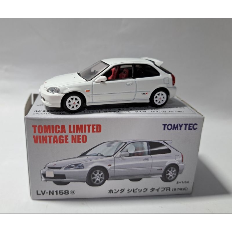 📣 TOMYTEC LV-N 158a Honda CIVIC TYPE R 白色/紅內裝