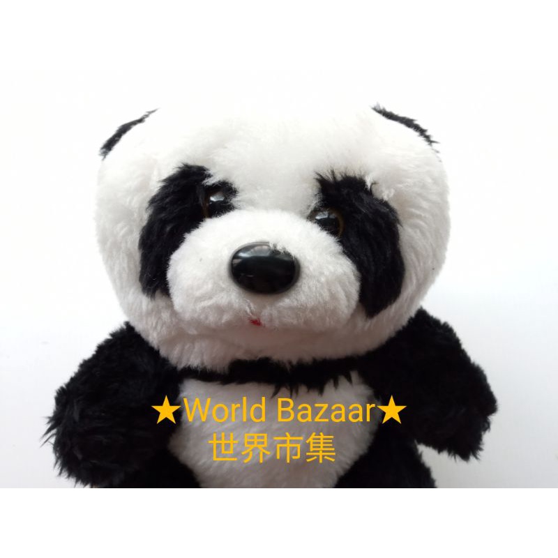 ★世界市集★ 熊貓 絨毛娃娃（坐姿） Panda 絨毛玩具 填充娃娃 貓熊 動物 團團 圓圓