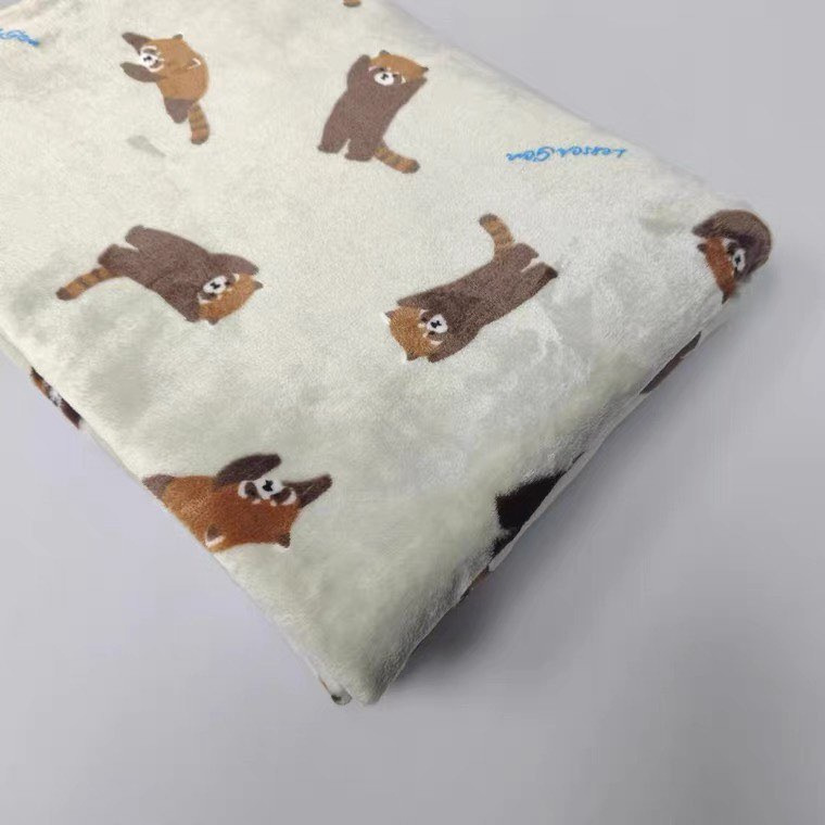 浣熊小貓熊 毛毯 大毯子 小毯子 沙發毯 法蘭絨毯 羊羔毛毯 (2*1.5m)(1*0.75m)