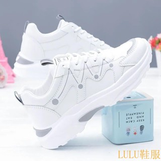 【LULU鞋服專櫃】運動鞋女2022春鞦季新款老爹女鞋潮韓版小白鞋女學生休閒跑步鞋子