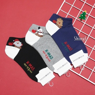 韓國襪子 聖誕節系列 可愛 聖誕老公公 雪人 麋鹿 英文字母 短襪 女襪 韓襪 韓國襪 襪子 現貨