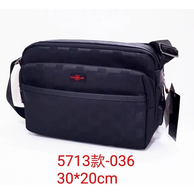 【免運】台灣現貨 OVER LAND 紅十字 USB平板包 側背包 斜背包 男生包包#5713中 品項好 不買廣告價