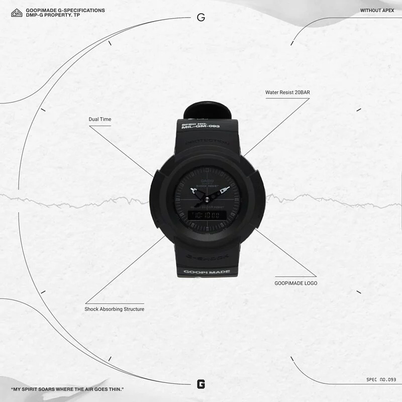 GOOPiMADE x G-SHOCK “AW-500BBGO”