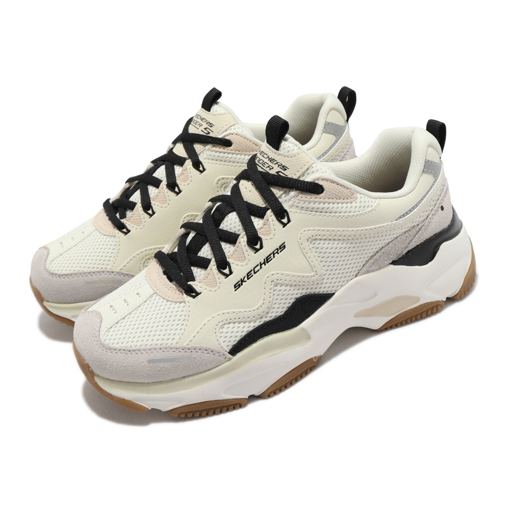 【SKECHERS】 Lander S  149896NTBK 休閒 女鞋 奶油白 藕粉 固特異 老爹鞋 復古 運動